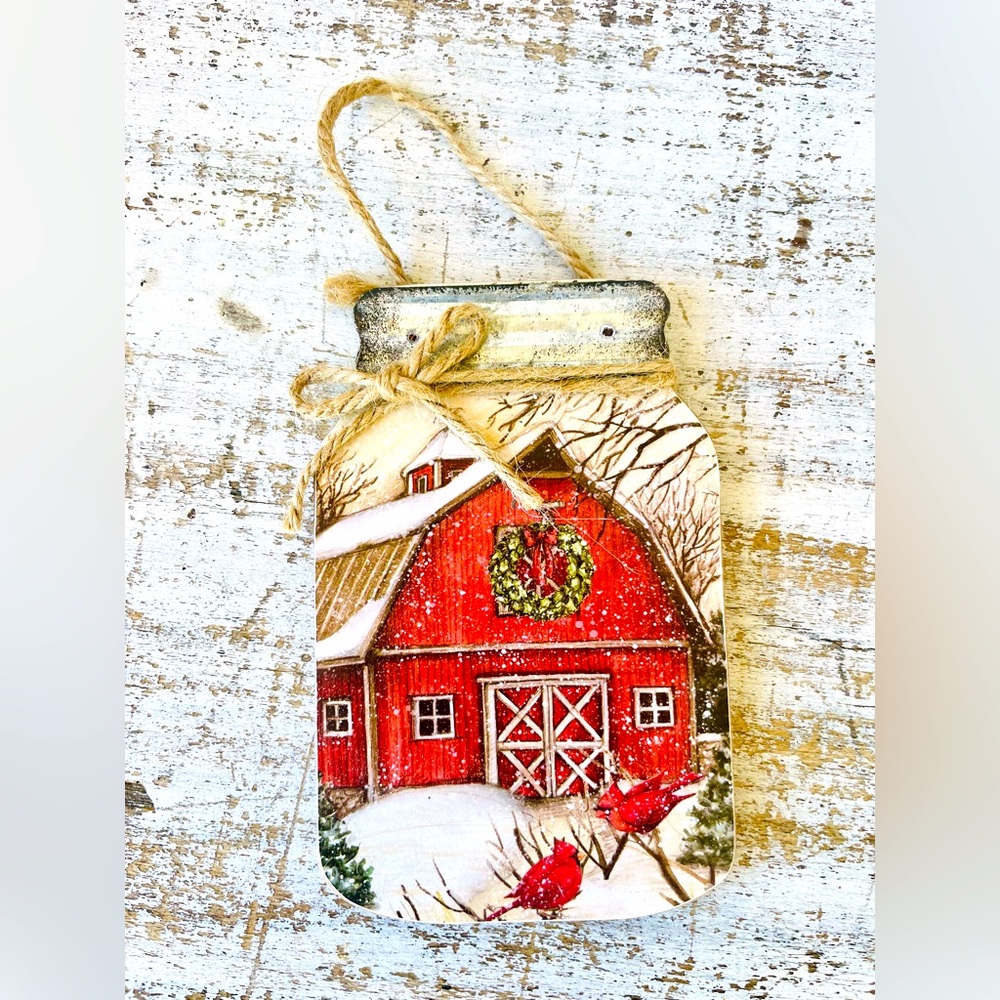 *Red Barn Mason Jar Hanger